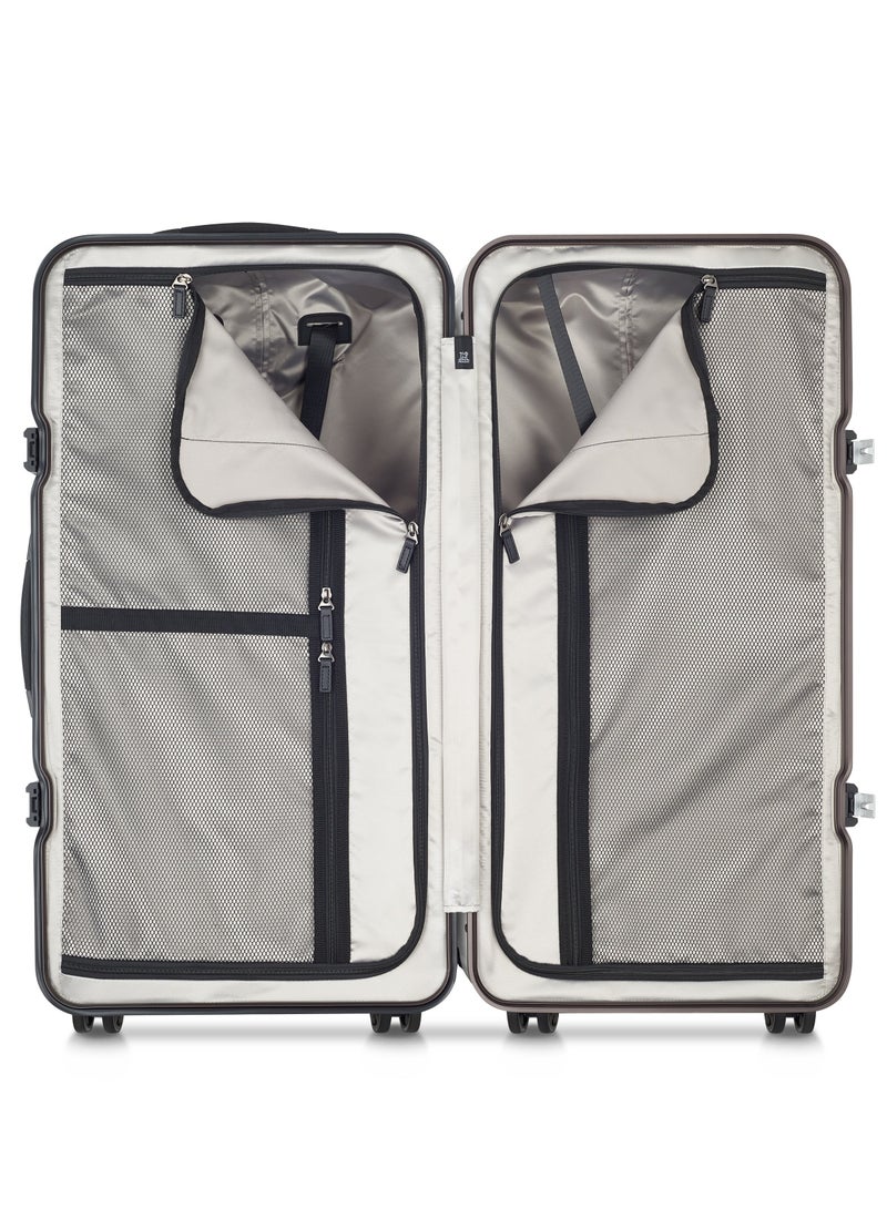 PEUGEOT Voyages 73 cm Hardcase 4 Double Wheel Check-In Luggage Trunk Trolley - White  - Image 2