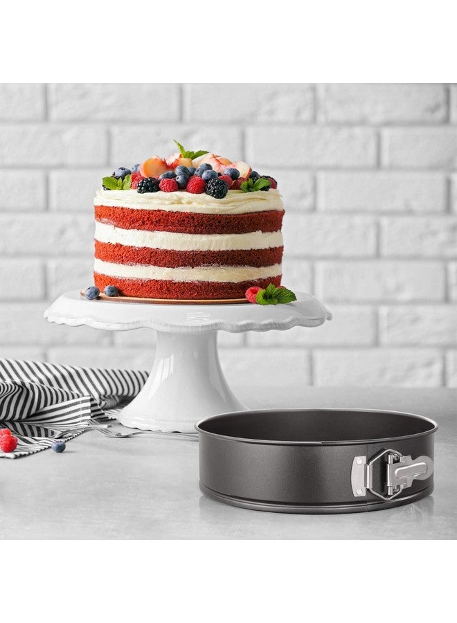 Xacton Cake Mould, Teflon Coated Removable Base, Round Shaped Cake Baking Mould, Non-Stick Cake Tins I Pan I Trays for Microwave, Oven and Bakeware - Black (18 CM) - Image 4