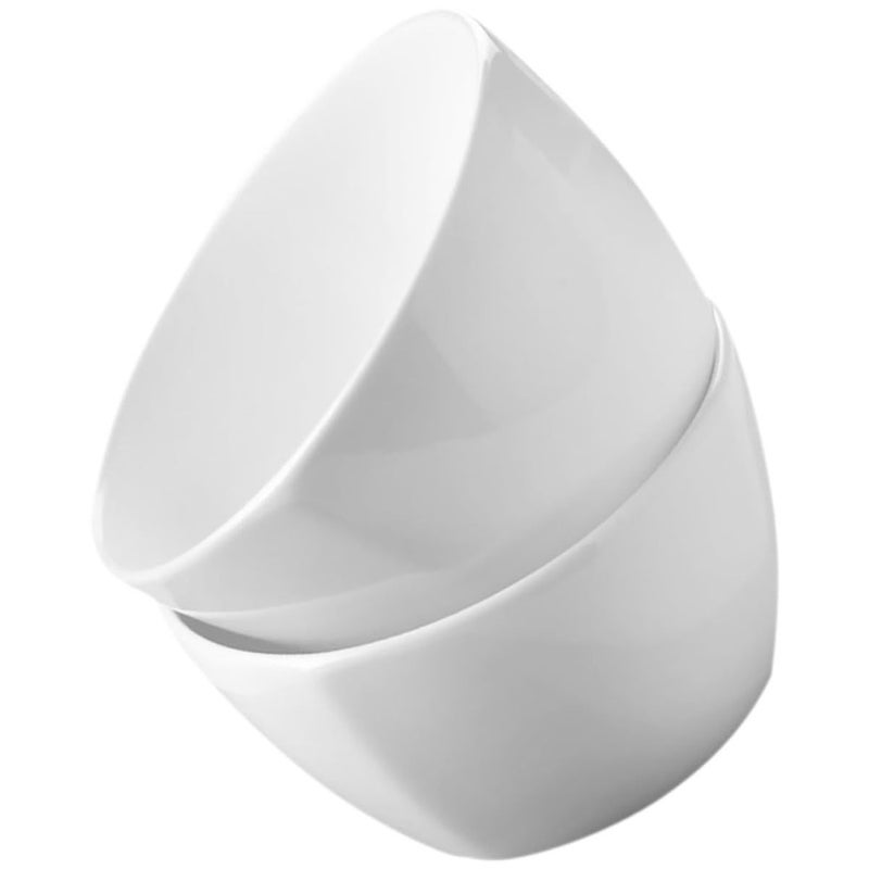 2Pcs Square Deep Porcelain Soup Bowls For Noodles Rice Salad Kitchen And Restaurant Tableware - Image 2