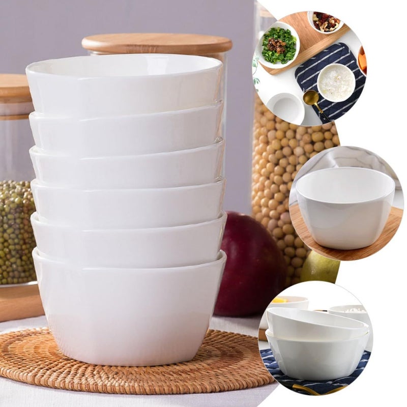 2Pcs Square Deep Porcelain Soup Bowls For Noodles Rice Salad Kitchen And Restaurant Tableware - Image 3