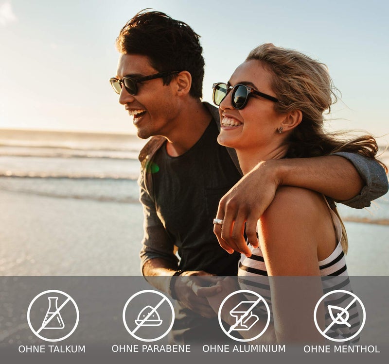 chassis بودرة شاسي غير المعطرة للرجال، بودرة طبيعية فاخرة للجسم مع تركيبة ماصة للرائحة، خالية من بودرة التلك والألمنيوم والمنتول والبارابين، بودرة مضادة للاحتكاك لتقليل العرق - Image 3