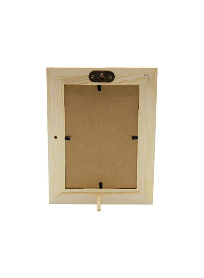The Bros Pack of 6 - Unfinished Wood Picture Frames for Arts & Crafts - Stand or Hang on The Wall - Hold a 4x6 Inch Photo - Image 5