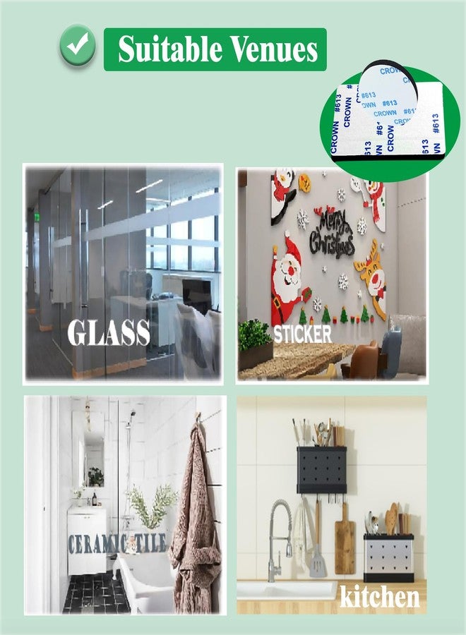 ZanXinY Double Sided Tape, Heavy Duty Mounting Tape,Black Self-Adhesive Strong Foam-Pads Include Round(40Pcs) and Rectangular(25Pcs) for Walls Picture, Cars,Office,School and Home. - Image 5