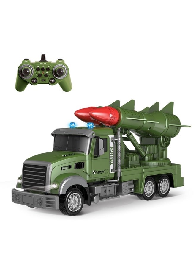 Military Truck 1/12 With Remote Control With 2 Bullets - QH9004-2