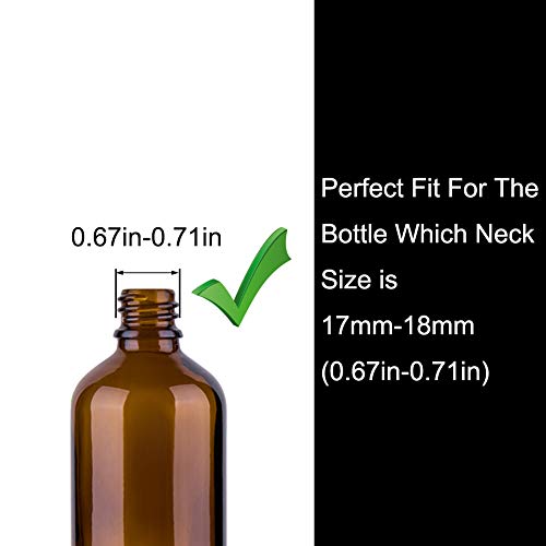 Hydior Essential Oil Spray Bottle Tops, Fine Mist Sprayer for 5ml and 15ml EO Bottles, Pack of 14, Rainbow - Image 4