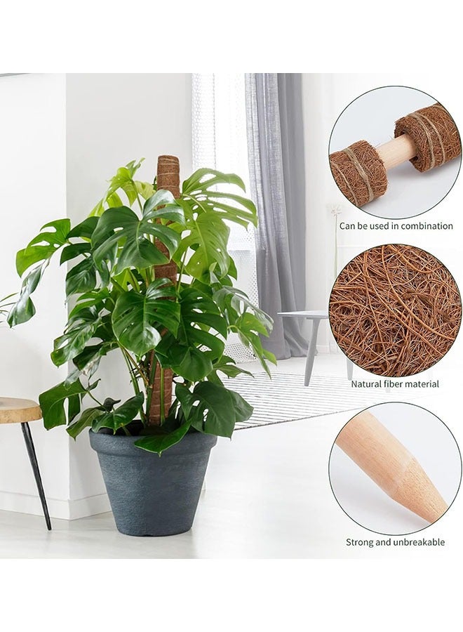 يلا جوي قطب الطعش 30 بوصة لنباتات التسلق - 2 جهاز كمبيوتر شخصي 15 بوصة دعم مصنع توتيم الخناف لتسلق النباتات المكشوفة في الأماكن الداخلية مع روابط حديقة 13 قدم - Image 2