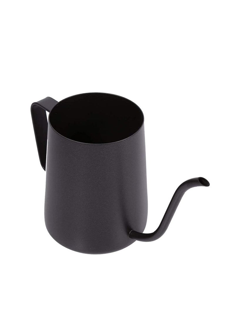 MIBRU - Long Narrow Spout Stainless Pour Coffee Pot Gooseneck Kettle Black 350ML Coffee Maker for Office Home Brewing Drip Coffee And Tea Pot Camping and Traveling - Image 1
