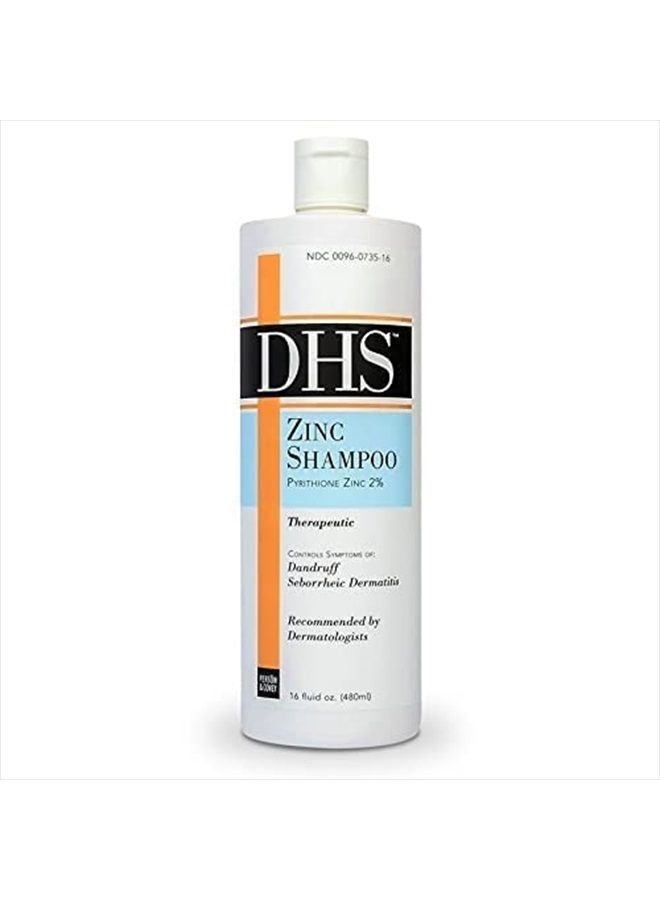 DHS Zinc Shampoo, 16 Oz (Pack of 2) - Image 1