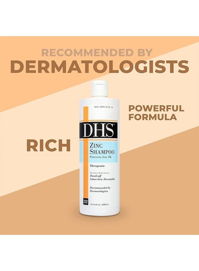 DHS Zinc Shampoo, 16 Oz (Pack of 2) - Image 3