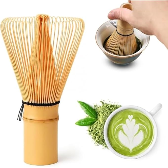U-HOOME Matcha Whisk 120Prong Bamboo Whisk For Matcha Powder Durable Handcrafted Traditional Japanese Chasen Matcha Stirrer For Ceremony Matcha Lovers Gift - Image 2