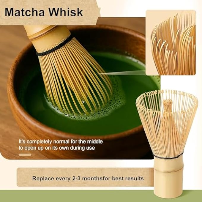 U-HOOME Matcha Whisk 120Prong Bamboo Whisk For Matcha Powder Durable Handcrafted Traditional Japanese Chasen Matcha Stirrer For Ceremony Matcha Lovers Gift - Image 5