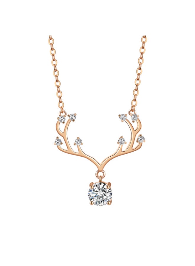 Manhe S925 Silver Moissanite Necklace, Women's Pendant elry, New Year Birthday Gift For Wife Or Girlfriend - Image 2