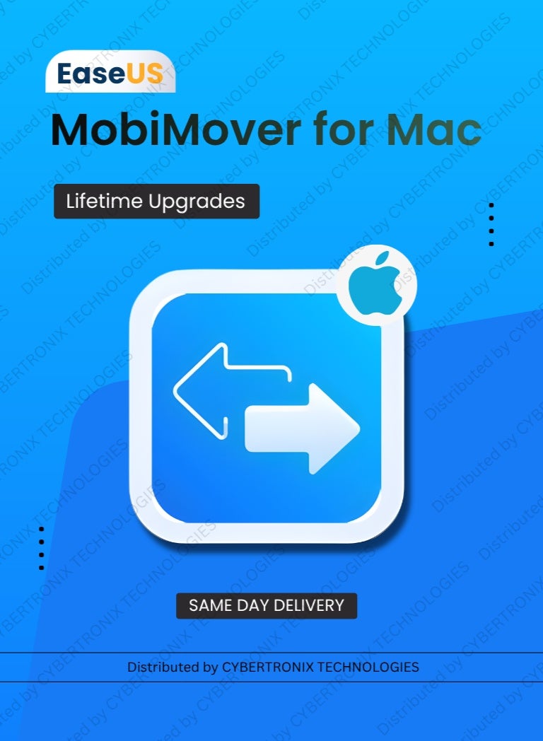 EaseUS MobiMover for Mac | 1 Device For Lifetime | Digital License | Same Day Delivery