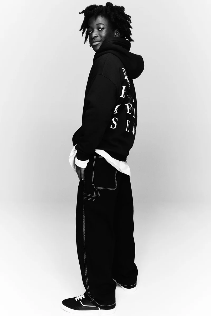 H&M Motif-Detail Hoodie
