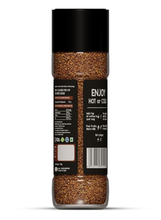 BREWSAGA Italian Espresso Instant Coffee | 100% Arabica | Freeze-Dried | Flavoured Coffee | No Added Sugar | Makes 50 Cups | Morning Starter | Cafe Coffee At Home | 100 Gram, Granule, Bottle - Image 2