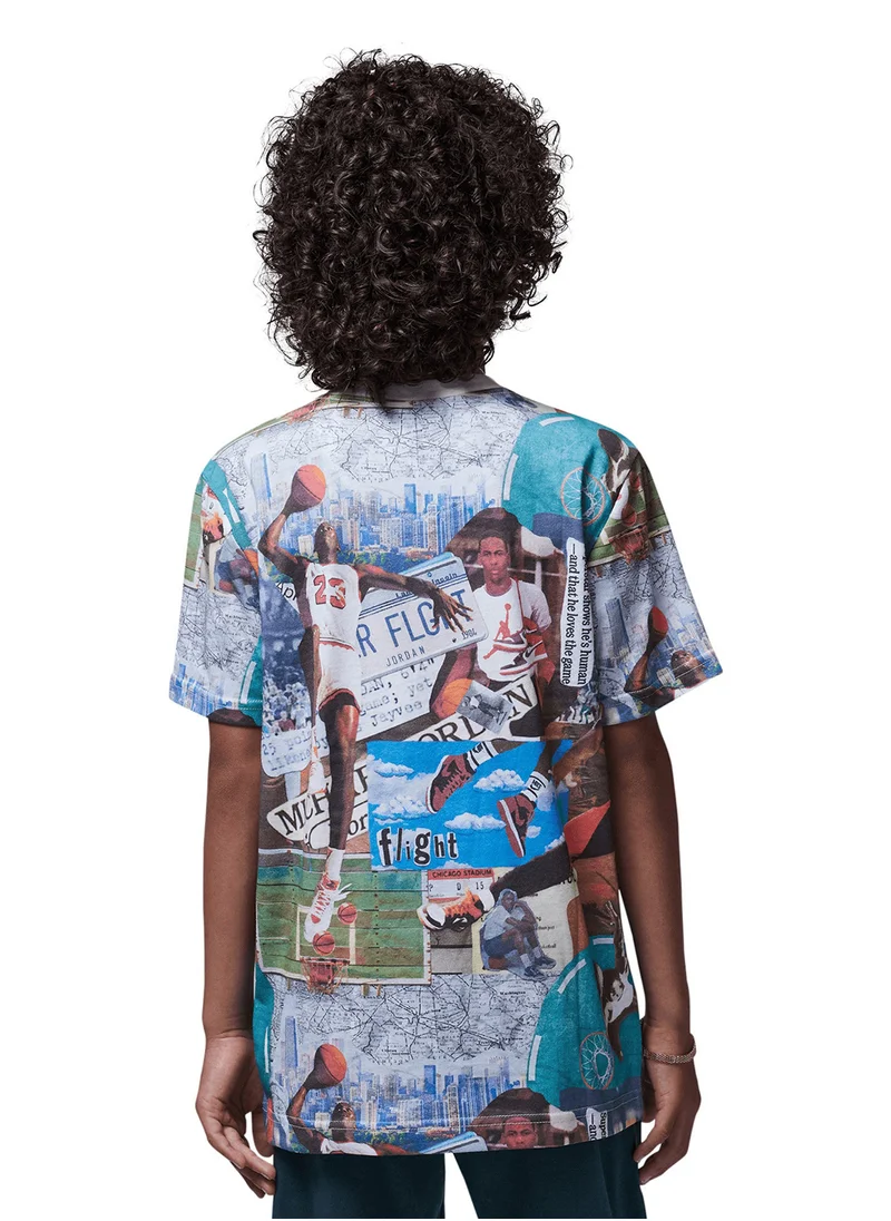 Jordan Kids Mj Brooklyn Collage Aop T-Shirt