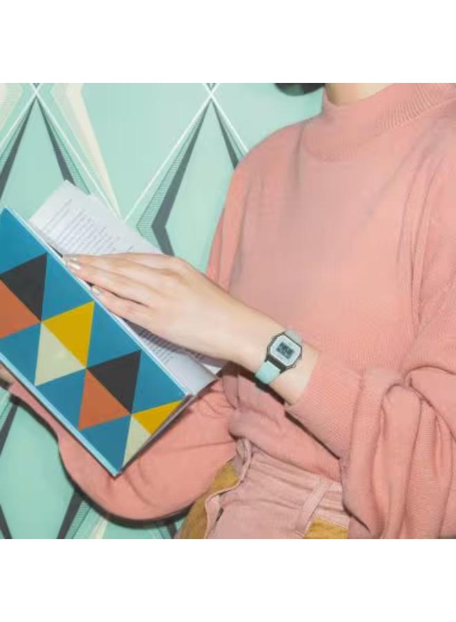 CASIO Women's Leather Digital Watch LA680WEL-3DF - 28.6 mm - Image 3