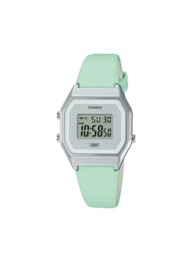 CASIO Women's Leather Digital Watch LA680WEL-3DF - 28.6 mm