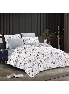 يونيك هوم يونيك هوم مجموعة لحاف توأم قطن بتصميم كارناتيان 6 قطع 170*240سم  - Image 1