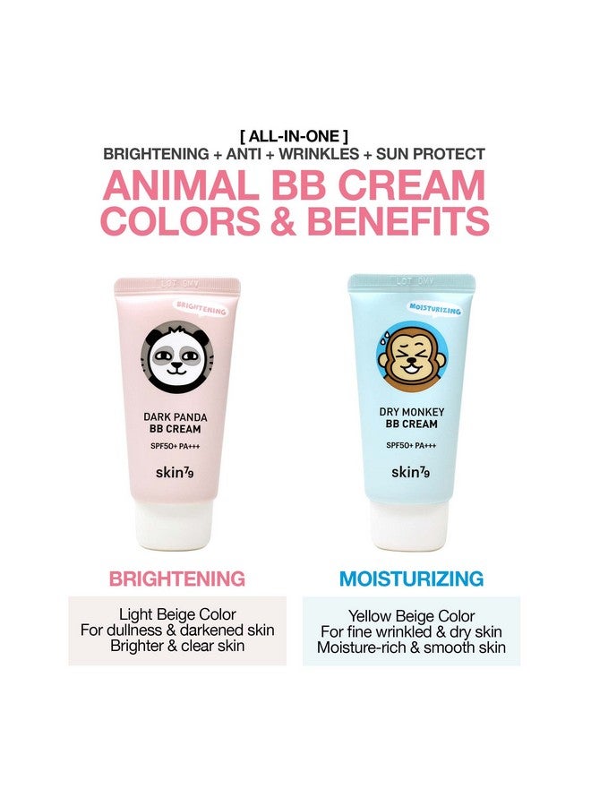 Skin79 Animal Bb Cream Angry Cat Dark Panda Dry Monkey Spf 50+ Pa+++ Made In Korea (Dry Monkey) - Image 5