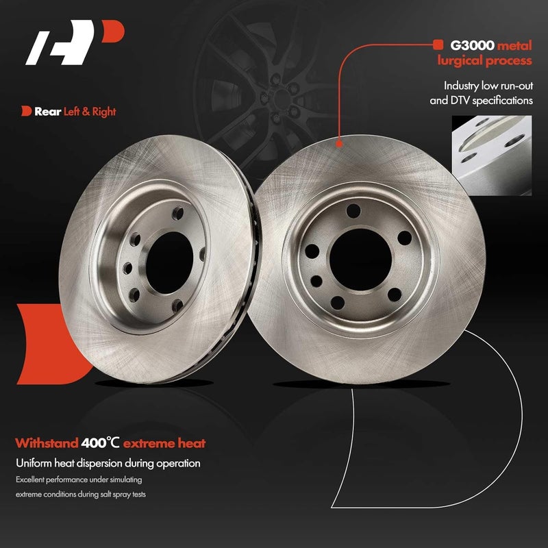 A-Premium أقراص فرامل خلفية مهواة A-Premium لسيارات فولكس فاجن ترانسپورتر - Image 3