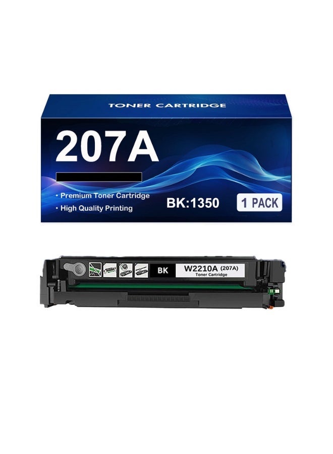 207A W2210 W2211 W2212 W2213 Compatible with HP Color Laserjet Pro M255dw M255nw MFP M282nw MFP M283cdw MFP M283fdn MFP M283fdw 1 Black - Image 1