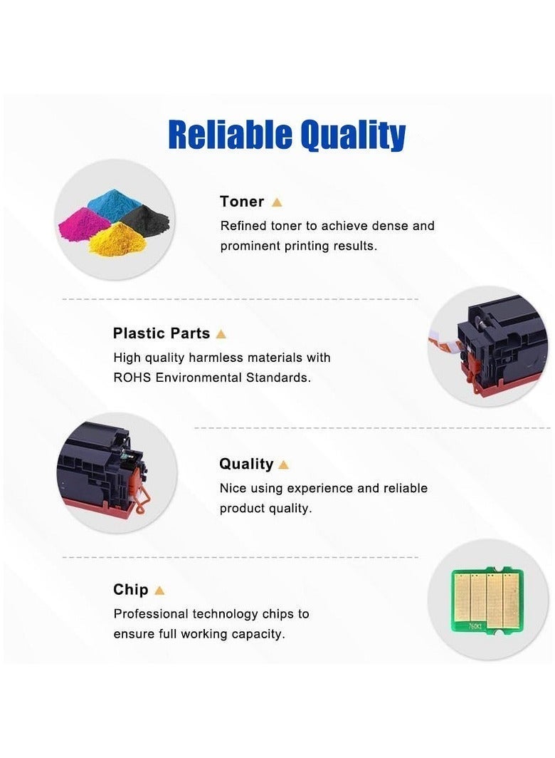 207A W2210 W2211 W2212 W2213 متوافق مع HP Color Laserjet Pro M255dw M255nw MFP M282nw MFP M283cdw MFP M283fdn MFP M283fdw 1 أسود - Image 5