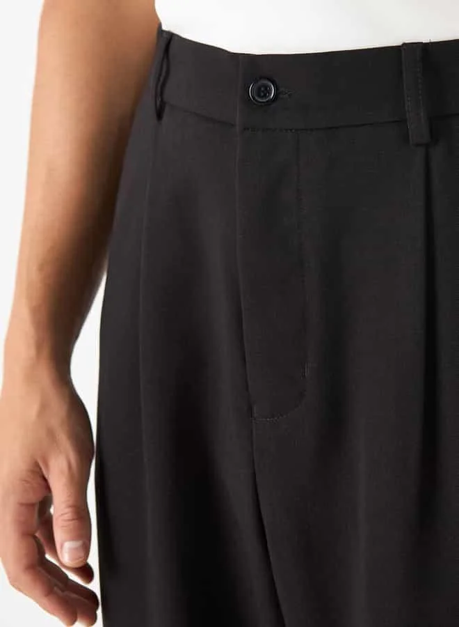 Emperor Emperor Relaxed Fit Full Length Pleated Trousers
