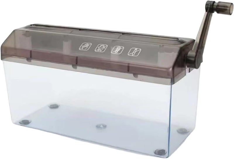 Portable Shredder - Privacy Protection Document Cutter with Manual Crank | Personal Manual Paper Shredder - For Home Office School University Apartment Pri Protection - Image 1