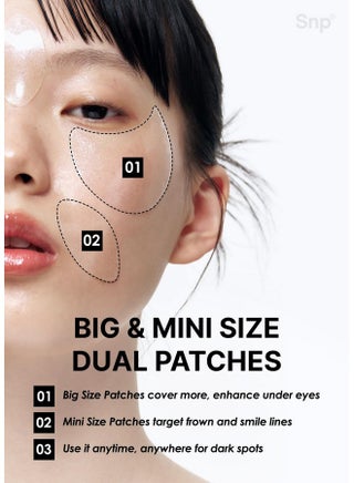 snp glutathione eye patch shining nature purity [K Beauty Snp] Dark Zero Toning | Nourishing Under Eye Patches for Blemishes and Dark Spots Size:DSIP 10mg Allantoin BAC Water | Lab-Tested,
