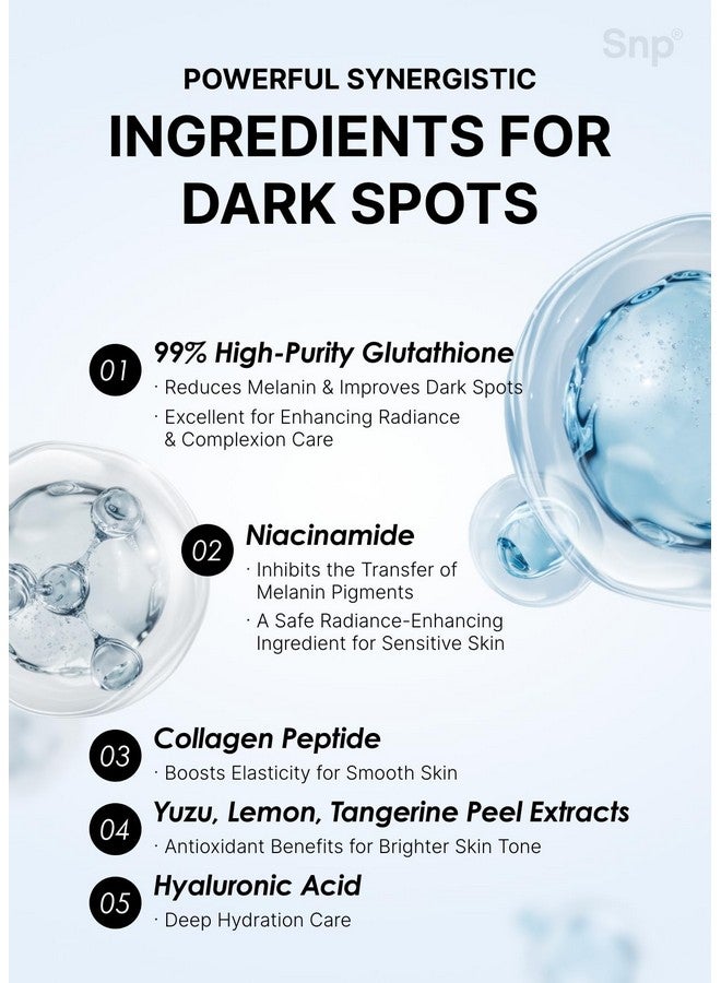 snp shining nature purity [K Beauty Snp] Glutathione Dark Zero Toning Eye Patch | Nourishing Under Eye Patches for Blemishes and Dark Spots | Under Masks for Puffy Eyes and Dark Circles | Korean Skincare | 60 Patches - Image 5