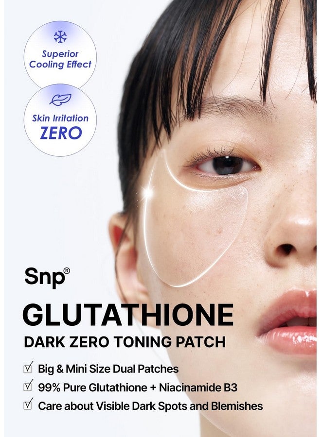 snp shining nature purity [K Beauty Snp] Glutathione Dark Zero Toning Eye Patch | Nourishing Under Eye Patches for Blemishes and Dark Spots | Under Masks for Puffy Eyes and Dark Circles | Korean Skincare | 60 Patches - Image 2