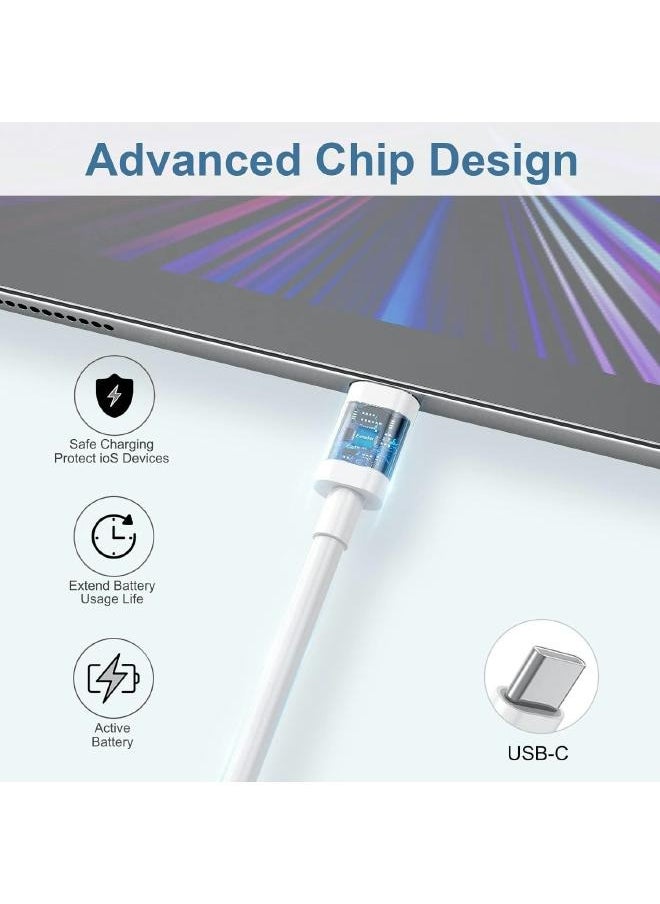 Generic - USB C to USB C charging cable, 60W, pack of 3 pieces (for iPhone 15 ProMax, 15 Pro, 15 Plus, 15), Type C to Type C fast charging with iPad Pro 12.9/11, Air 4/5, Mini 6, MacBook  Air, (1 meter) - Image 1