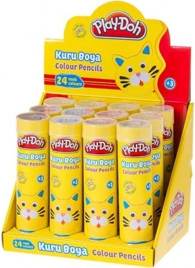 Play-Doh Dry Color Tube 24 Colors Play-Ku007  - Image 1