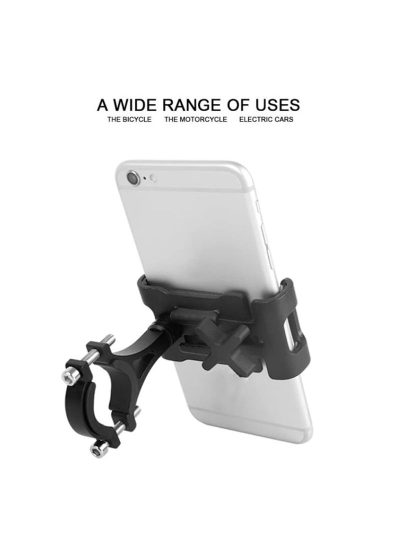 1PCS Motorcycle Bike Phone Holder 360° Rotate Metal Bicycle Stand Universal Anti-slip Bracket GPS Navigation Clip Support For Phones cell phones with screen size from 7cm-9.5cm - Image 2