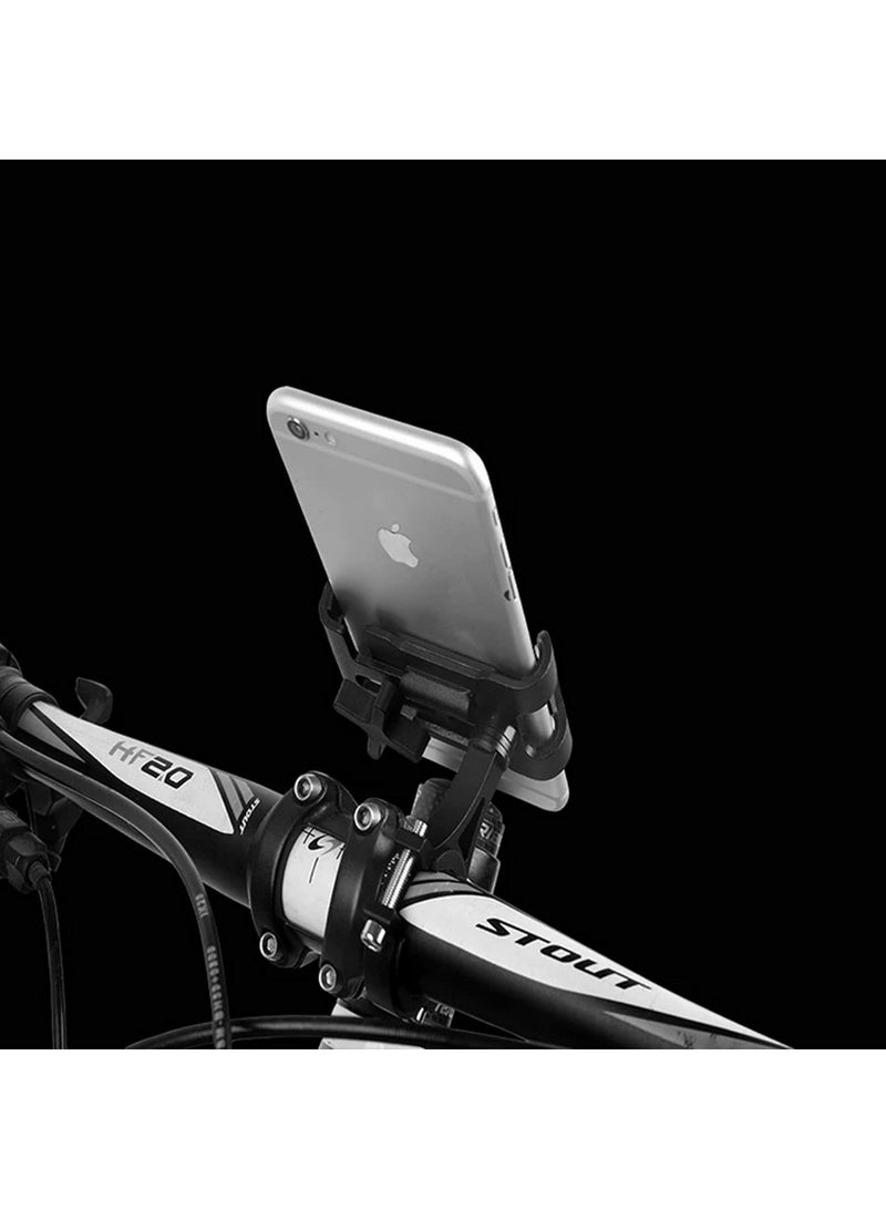 1PCS Motorcycle Bike Phone Holder 360° Rotate Metal Bicycle Stand Universal Anti-slip Bracket GPS Navigation Clip Support For Phones cell phones with screen size from 7cm-9.5cm - Image 4