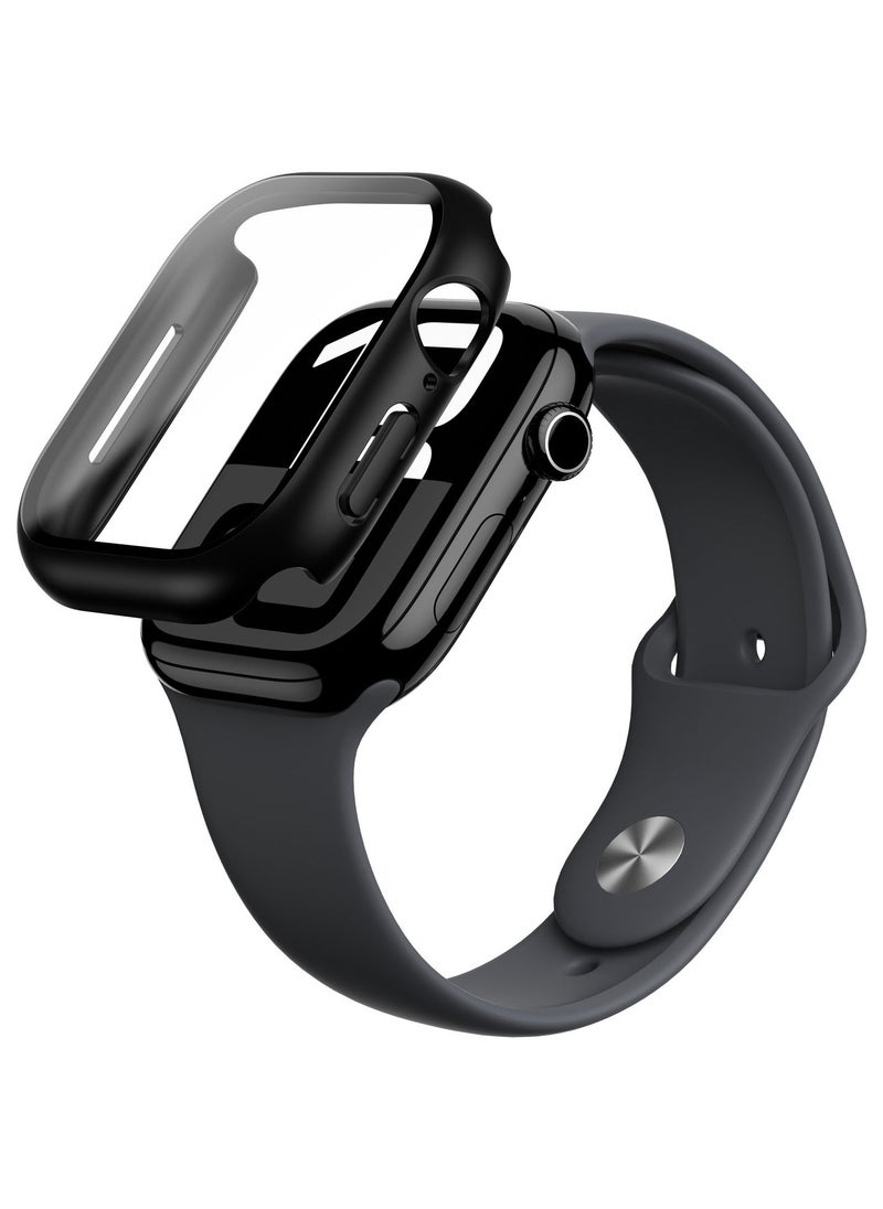 AMAZINGthing - Radix FullGuard for Apple Watch Series 10 42mm Case Cover with Built in Tempered Glass Screen Protector - Black - Image 1