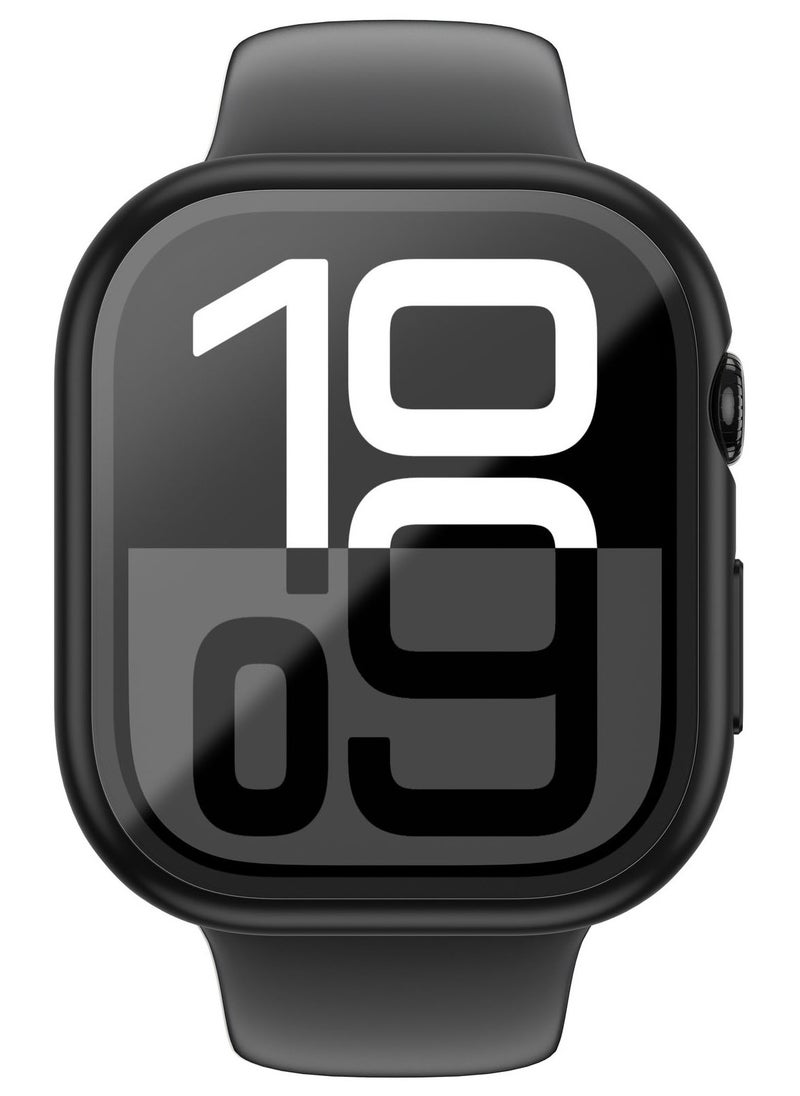 AMAZINGthing - Radix FullGuard for Apple Watch Series 10 42mm Case Cover with Built in Tempered Glass Screen Protector - Black - Image 1