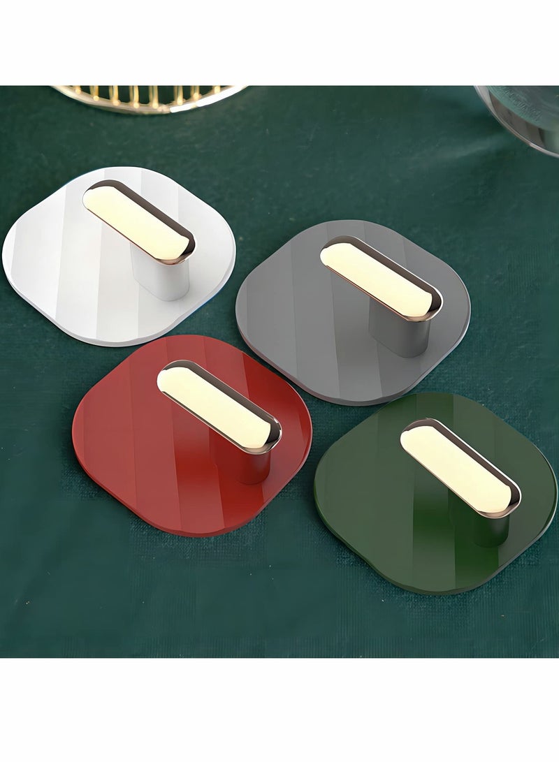 4Pcs Adhesive Hooks, No Punching Super Strong Viscose Towel Coat Kitchenware Practical Hooks for Bedroom Kitchen Toilet Bathroom Office Home Storage (Mixed Colors) - Image 2