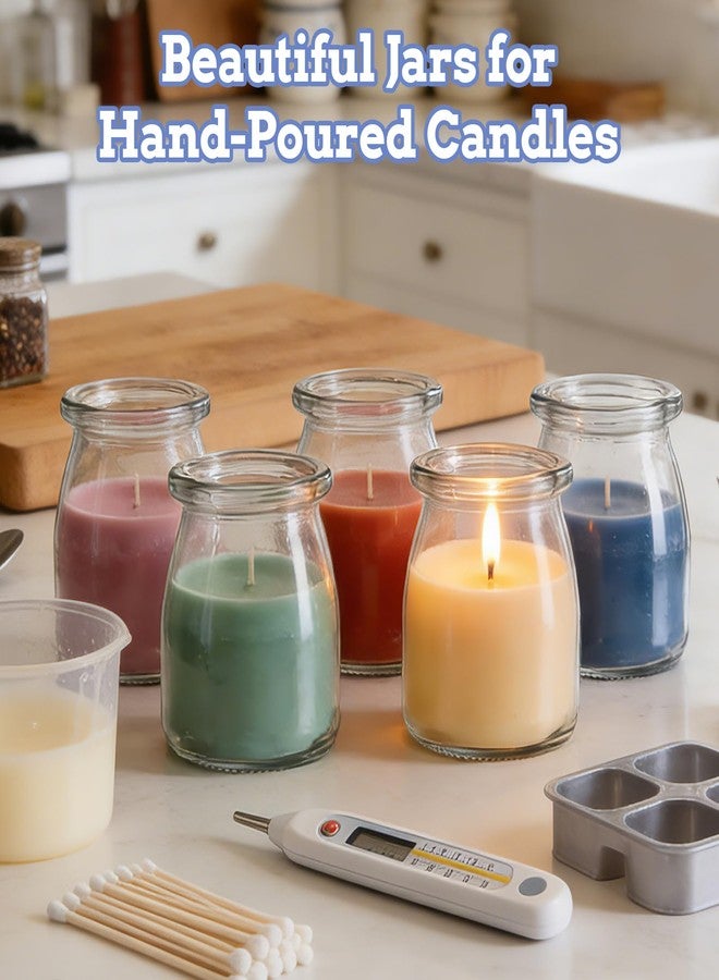 BIGIVACA 30 Pack 7oz Glass Jars with Cork Lids & PE Lids, Yogurt & Candle Jars for Making Candles, Small Mason Jars for Spices, Candy, Bath Salts, Wedding, Party & Baby Shower Favors - Image 5