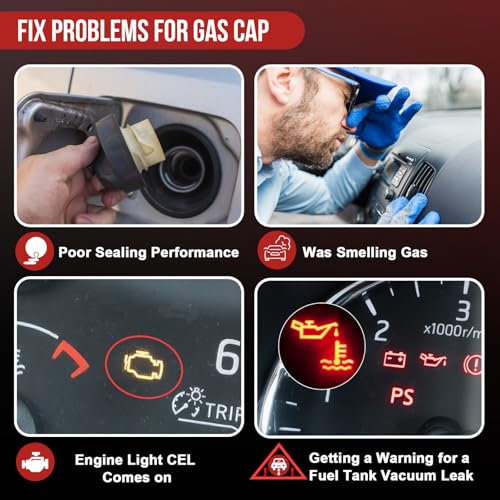 YITHSWAY Gas Cap Fuel Cap GT358 for 2011-2017 Buick Enclave, Chevrolet Silverado 2500 HD Silverado 3500 HD Tahoe Silverado 1500 Suburban 2500 Traverse, GMC Sierra Yukon Acadia, Cadillac Escalade Fuel Tank Caps - Image 5