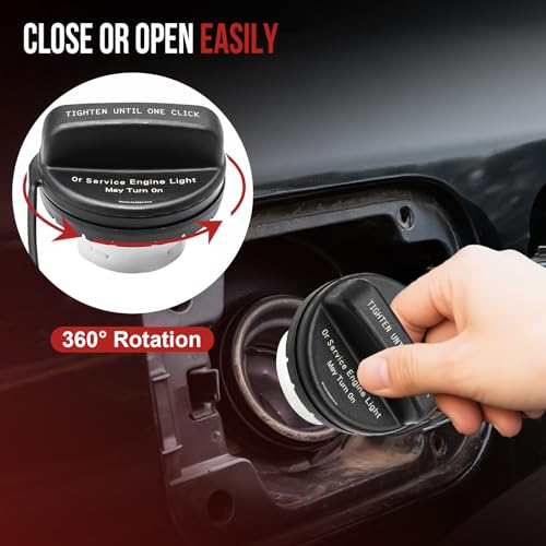 YITHSWAY Gas Cap Fuel Cap GT358 for 2011-2017 Buick Enclave, Chevrolet Silverado 2500 HD Silverado 3500 HD Tahoe Silverado 1500 Suburban 2500 Traverse, GMC Sierra Yukon Acadia, Cadillac Escalade Fuel Tank Caps - Image 4