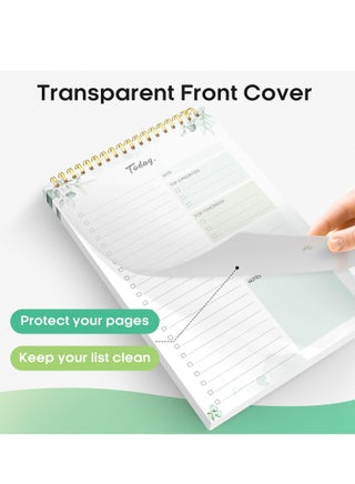 دفتر قائمة المهام، دفتر قائمة المهام للعمل مع 52 ورقة، مخطط يومي بدون تاريخ، مثالي للمهام اليومية وتحديد الأهداف، دفتر قائمة المهام مناسب للمكتب والمنزل والمدرسة - view 3