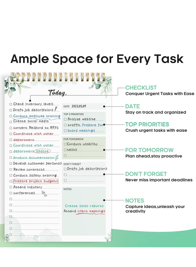 phomemo To Do List Pad, To Do List Notebook for Work with 52 Sheets, Undated Daily Planner Perfect for Daily Tasks and Goal Setting, To Do List Notepad Suitable for Office, Home and School Nature  - Image 4