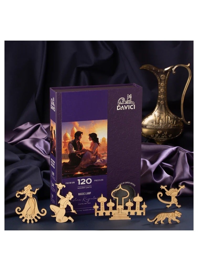 Puzzles Aladdin And The Magic Lamp Davici Wooden Jigsaw Puzzle - Image 4