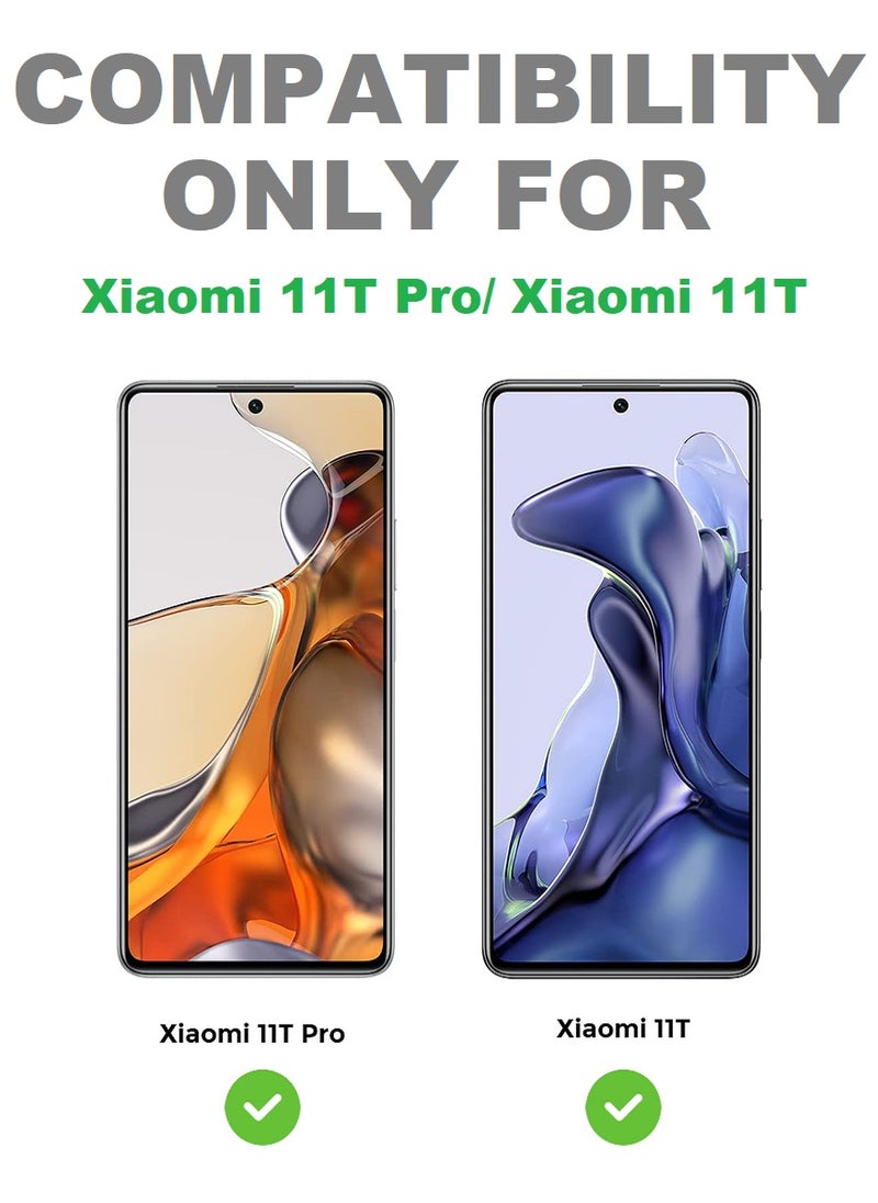 2 Pieces Tempered Glass Screen Protector 5D Designed For Xiaomi Mi 11T Pro Full Glue Edge to Edge Full Screen Coverage And Bubble Free - Image 3