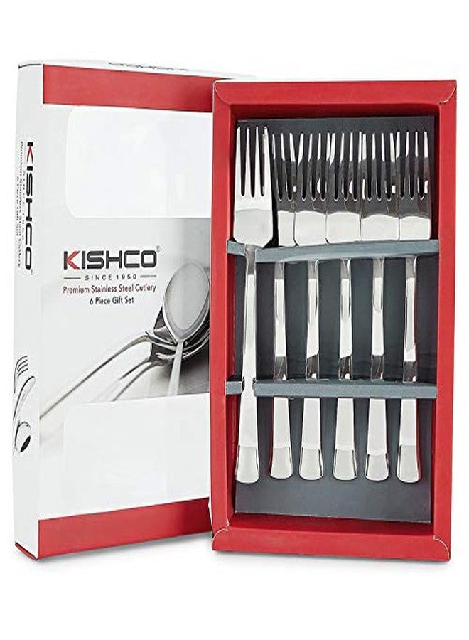 KISHCO شوكة كيشكو نوفا للأطفال/متعددة الاستخدامات من الفولاذ المقاوم للصدأ - عبوة من 6 قطع - Image 1