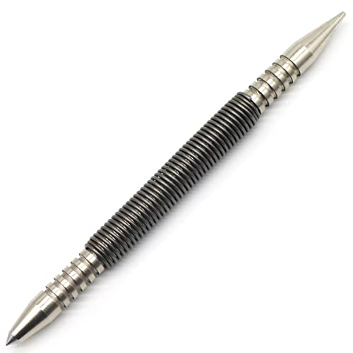 WHLLING 1/16″Dual Head Nail Setter and 3/16″Center Punch, 3500 PSI Striking Force Counter Punch Spring Nail Set - Image 1