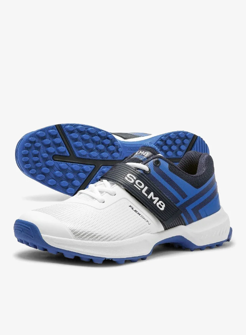 SOLM8 S8 Cricket Shoes - Rubber Spikes Professional Cleats for Outdoor Turf and Field Sports Gel Cushioned Insole