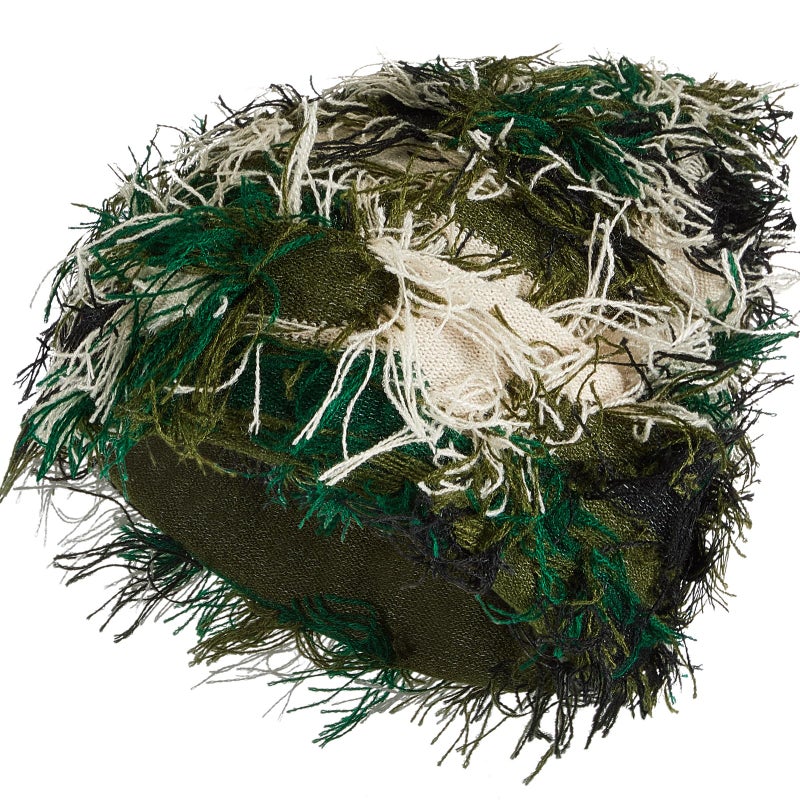 Chuarry Distressed Knitted Beanie Fuzzy Winter Hats Thick Warm Y2k Beanie Snow Knit Cap Skull for Women Men(Assorted Army Green,Regular Style) - Image 1